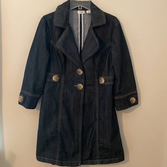 Denim Trench Cato Denim Jacket Cato Jackets Coats Cato Denim Blue